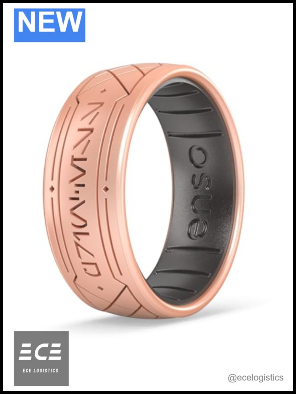 Silicone Wedding Ring Etched Star Wars Aurebesh Comfort Fit Active